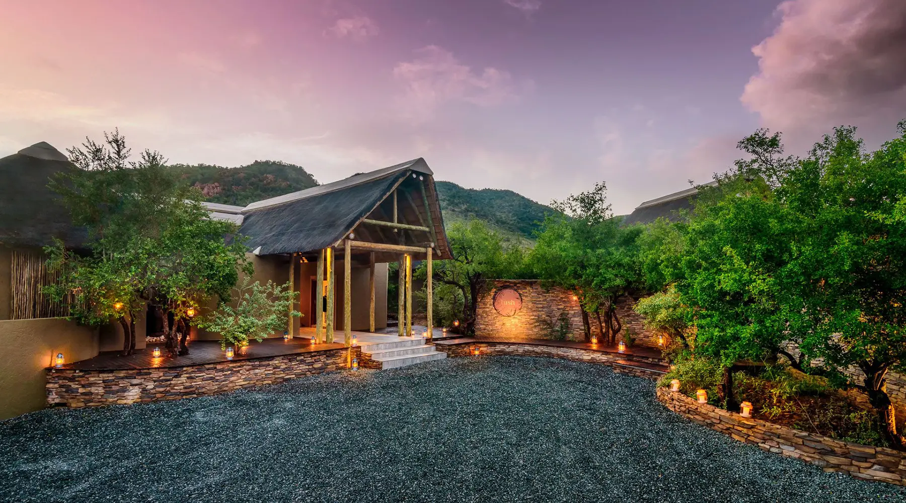 Lush entrance