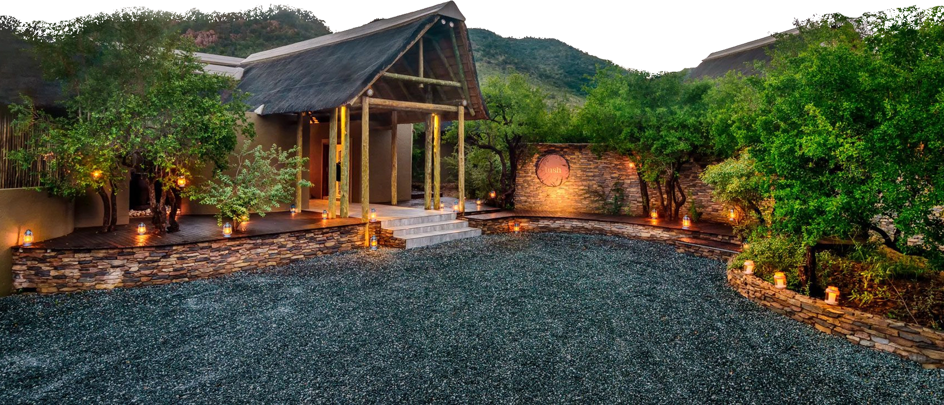 Lush entrance